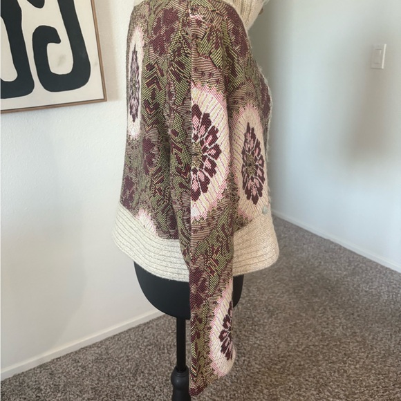 Anthropologie Sleeping On Snow Multicolor Cowl Neck Sweater - Picture 4 of 6